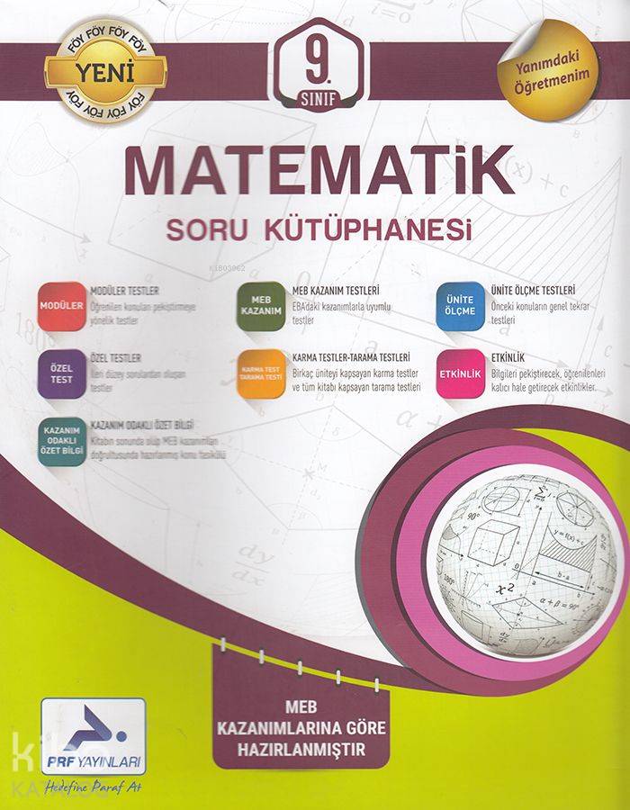 Paraf Yayınları 9. Sınıf Matematik Soru Kütüphanesi Paraf 