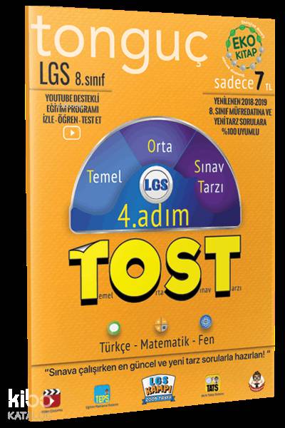 Tonguç Yayınları 8. Sınıf LGS TOST 4. Adım Tonguç 