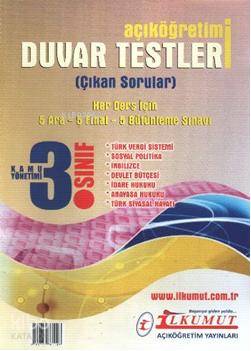 Açıköğretim 3. Sınıf| Duvar Testleri Seti
