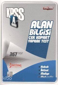 KPSS-A Alan Bilgisi Çek Kopart Yaprak Test