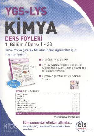 YGS LYS Kimya; Ders Föyleri 1.Bölüm Ders: 1 - 38