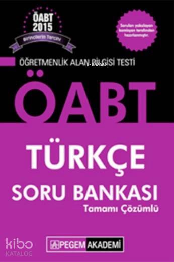 KPSS ÖABT Türkçe Tamamı Çözümlü Soru Bankası 2015