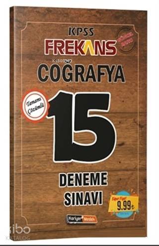 2019 KPSS Frekans Coğrafya Çözümlü 15 Deneme Sınavı