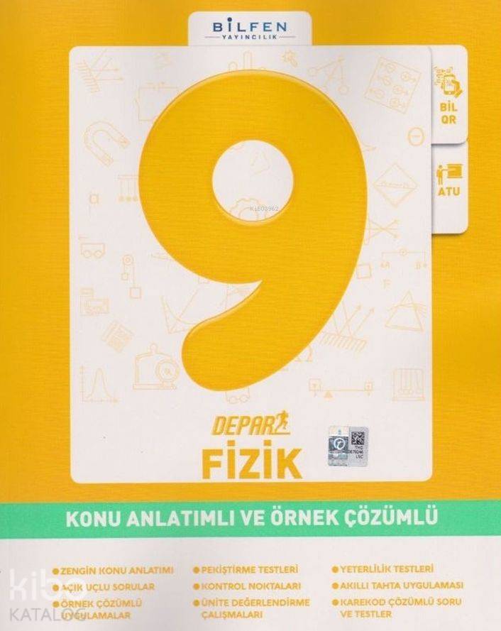 Bilfen Yayınları 9. Sınıf Fizik Depar Konu Anlatımlı Ve Örnek Çözümlü