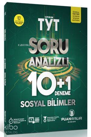 Puan Yayınları TYT Sosyal Bilimler Soru Analizli 10+1 Deneme Puan 