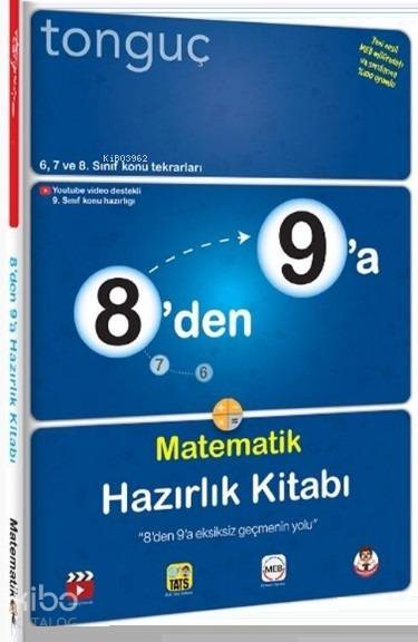 Tonguç 8'den 9'a Matematik Hazırlık Kitabı