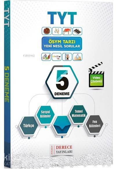 Sonuç Derece Yayınları TYT 5 Deneme Sonuç Derece