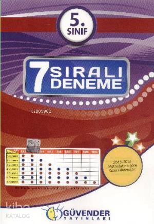 5 Sınıf 7 Tarih Sıralı Deneme Seti