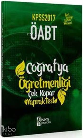 2017 KPSS ÖABT Coğrafya Öğretmenliği Çek Kopar Yaprak Test