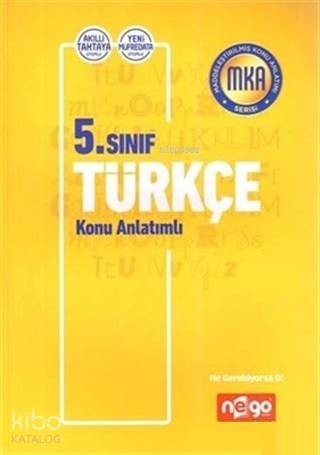 Nego Yayınları 5. Sınıf Türkçe Soru Bankası Nego 