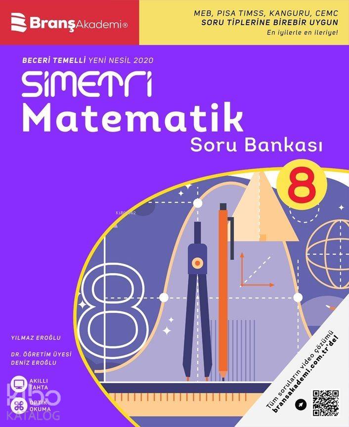 Branş Akademi Yayınları 8. Sınıf LGS Matematik Simetri Soru Bankası Branş Akademi