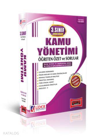 3. Sınıf Bahar Dönemi Kamu Yönetimi Öğreten Özet ve Sorular