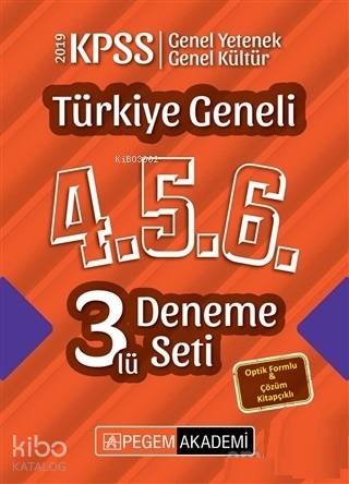 2019 KPSS Türkiye Geneli 4-5-6 3'lü Deneme Seti