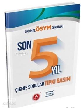 A Yayınları TYT Son 5 Yıl Çıkmış Sorular Tıpkı Basım A 
