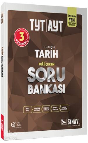Sınav Dergisi Yayınları TYT AYT Tarih Full Çeken Soru Bankası Sınav Dergisi 