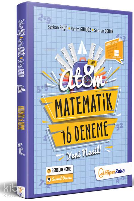 Hiper Zeka Yayınları 8. Sınıf Matematik Atom 16 Deneme