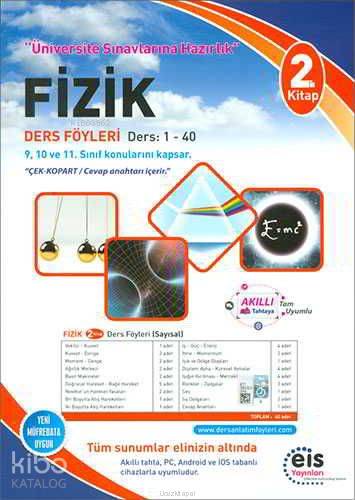 EİS Yayınları YKS Fizik Ders Anlatım Föyleri 2. Kitap EİS 
