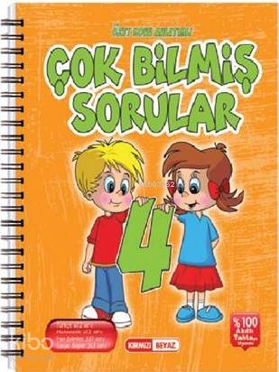 Kırmızı Beyaz Yayınları 4. Sınıf Çok Bilmiş Sorular Kırmızı Beyaz 