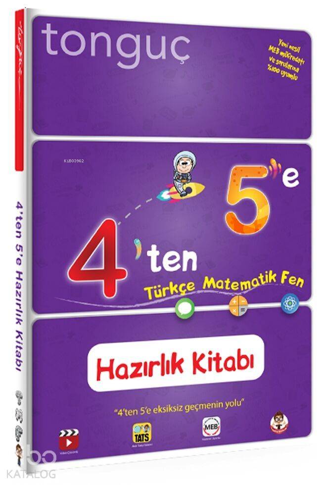 Tonguç Yayınları 4 ten 5 e Hazırlık Kitabı Tonguç