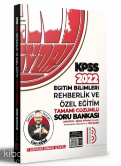 2022 KPSS Eğitim Bilimleri Rehberlik ve Özel Eğitim Tamamı Çözümlü Soru Bankası ( 7 Deneme İlaveli )