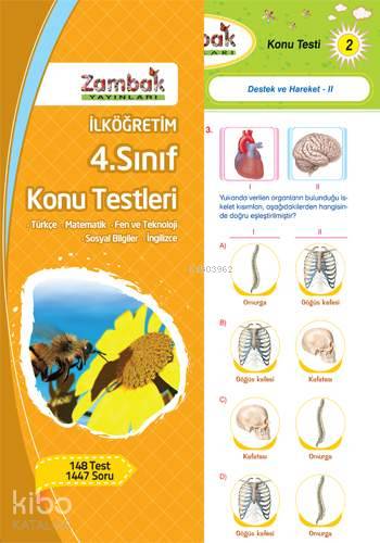 4. Sınıf Konu Testleri; 148 Test 1447 Soru