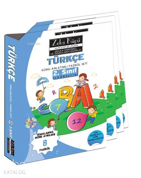2. Sınıf Türkçe Konu Anlatımlı Soru Bankası; Temalarına Göre Ayrılmış 8 Fasikül