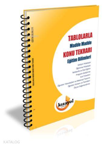 2016 Tablolarla Konu Tekrarı Kpss Eğtim Bilimleri