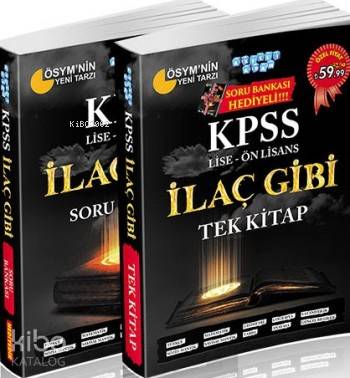 KPSS Lise Ön Lisans İlaç Gibi Tek Kitap Soru Bankası Hediyeli