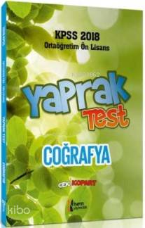 2018 KPSS Ortaöğretim Ön Lisans Coğrafya Çek Kopar Yaprak Test