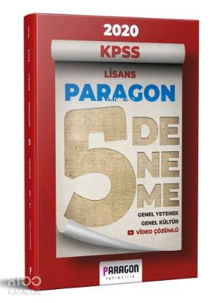 2020 KPSS Lisans Paragon Genel Yetenek Genel Kültür Tamamı Video Çözümlü 5 Deneme