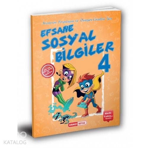 Kırmızı Beyaz Yayınları 4. Sınıf Efsane Sosyal Bilgiler Kırmızı Beyaz 