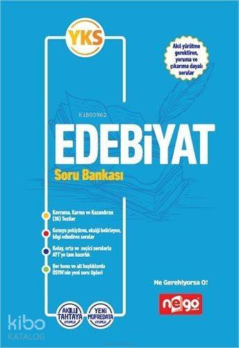 Nego Yayınları AYT Edebiyat Soru Bankası Nego 
