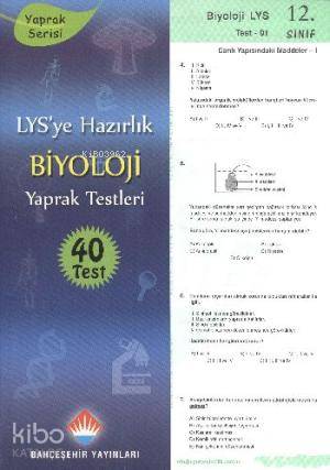 12.Sınıf YGS-LYS Biyoloji Yaprak Test
