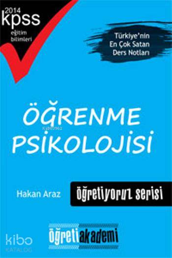 KPSS Eğitim Bilimleri Öğrenme Psikolojisi Öğretiyoruz Serisi Ders Notları 2014