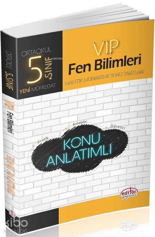 Editör Yayınları 5. Sınıf VIP Fen Bilimleri Konu Anlatımlı Editör 