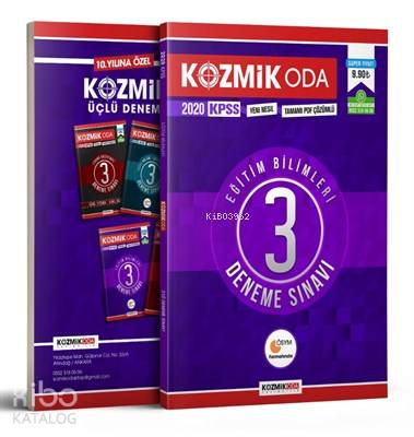 2020 KPSS Eğitim Bilimleri Tamamı Çözümlü 3 lü Deneme Sınavı