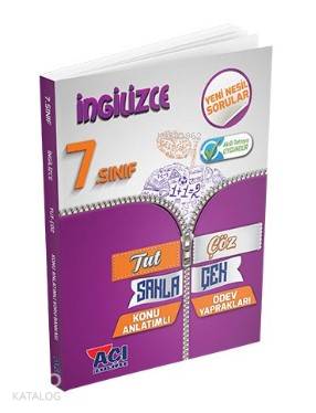 Açı Yayınları 7.Sınıf İngilizce Tut Sakla Çek Çöz