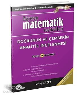  Gür Yayınları Öğreten Matematik Fasikülleri Doğrunun Analitik İncelenmesi Dönüşümler ve Çemberin Analitik İncelenmesi Konu Anlatımlı Gür | Güray Küçük | Gür Yayınları | 9786058845046 | 