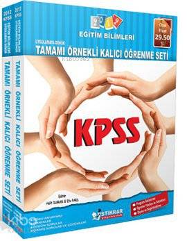 KPSS Eğitim Bilimleri 2012 Uygulamaya Dönük Tamamı Örnekli Kalıcı Öğrenme Seti (İki Kitap)