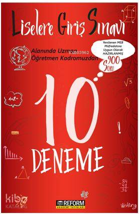  2018 Liselere Giriş Sınavı (LGS) 10lu Deneme | 2018 Liselere Giriş Sınavı (LGS) 10lu Deneme | İbrahim Öz | Reform Akademi Yayınevi | 9786058184305 