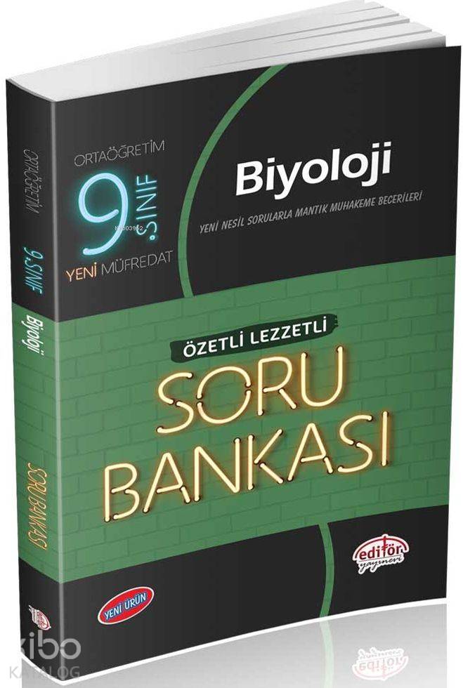 Editör Yayınları 9. Sınıf Biyoloji Özetli Lezzetli Soru Bankası Editör 