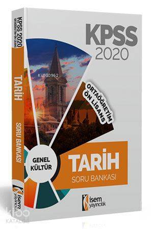 İsem Yayınları 2020 KPSS Ortaöğretim Ön Lisans Tarih Soru Bankası