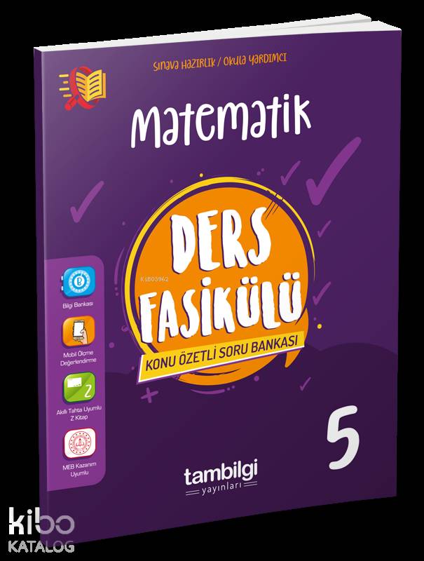 Tambilgi Yayınları 5. Sınıf Matematik Ders Fasikülü Konu Özetli Soru Bankası Tambilgi 
