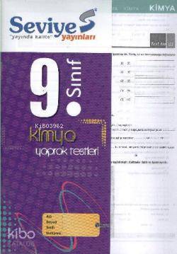 9. Sınıf Kimya Yaprak Test