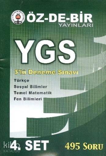 YGS 3'lü Deneme Sınavı 4. Set; 495 Soru