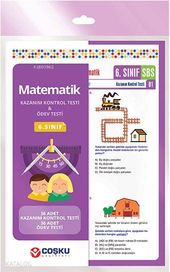 6. Sınıf Matematik Konu Testi; 36 Adet KKT & 36 Adet ÖT