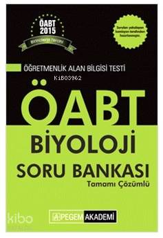 KPSS ÖABT Biyoloji Tamamı Çözümlü Soru Bankası 2015