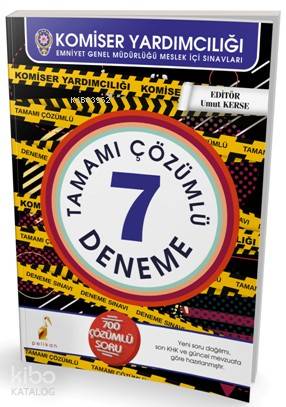 Komiser Yardımcılığı 7 Çözümlü Deneme Sınavı