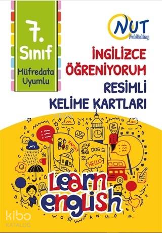  7 Sınıf İngilizce Öğreniyorum Resimli Kelime Kartları | Kolektif | Nut Publishing | 9786057671424 | 
