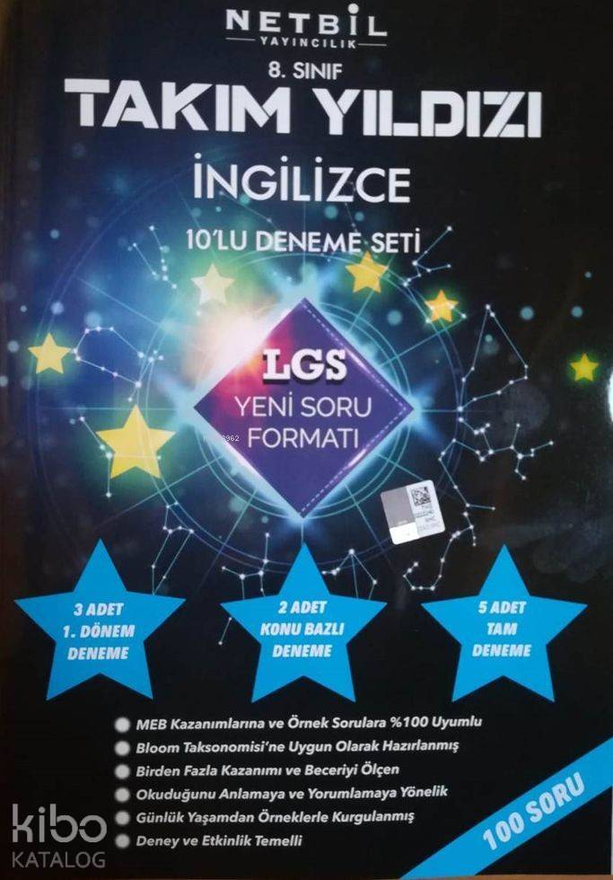 Netbil Yayınları 8. Sınıf LGS İngilizce Takım Yıldızı 10 lu Deneme Seti Netbil 